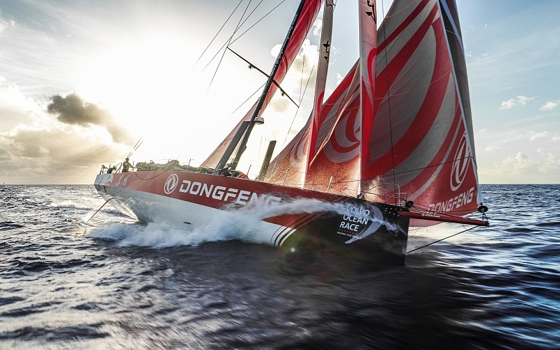 Dongfeng Race Team на Volvo Ocean - китайский подиум в Гонконге