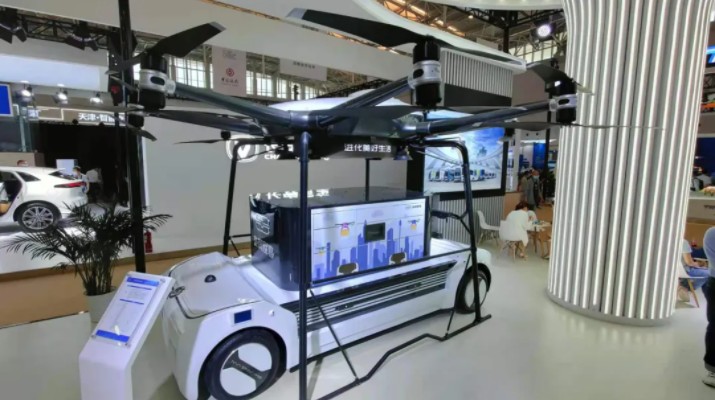 Dongfeng Motor представила прототип беспилотного летающего автомобиля на Всемирном интеллектуальном конгрессе в Тянцзине